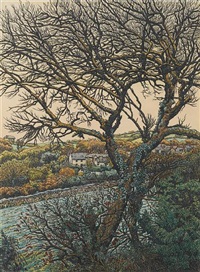 charles-ginner-houses-in-a-valley